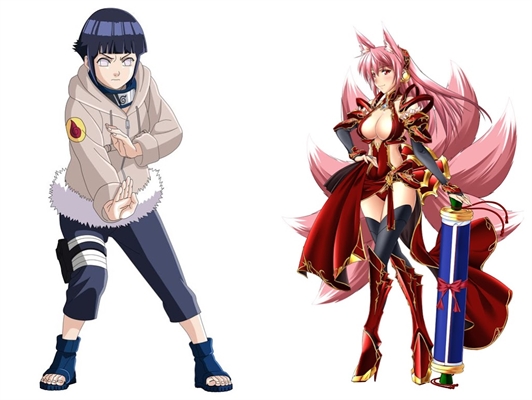 Fanfic / Fanfiction The sister of Naruto (megumi) - Hinata VS. Megumi