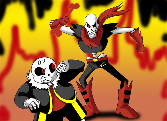 Fanfic / Fanfiction Underfell - o verdadeiro ''mal'' - Os Esqueletos!