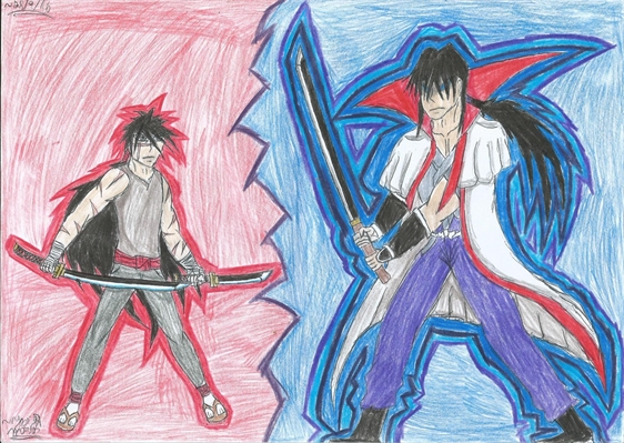 Fanfic / Fanfiction Rurouni Kenshin: A Sombra do Retalhador. - O dever de um Mestre; Seijuro VS Hiro