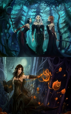 Fanfic / Fanfiction O Halloween das Fadas - A Noite Das Bruxas