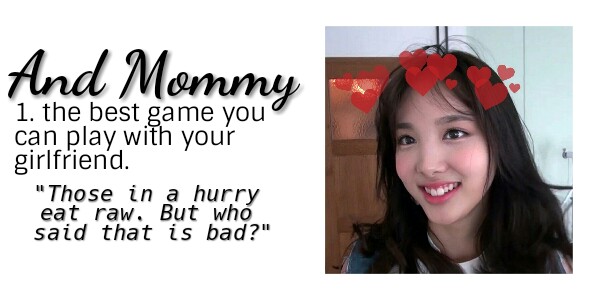 Fanfic / Fanfiction 1 TO 10 ~ 2yeon - And Mommy