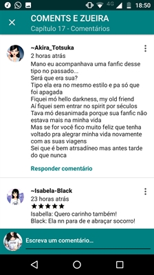Fanfic / Fanfiction COMENTS E ZUEIRA - Hello darkness, my old friend