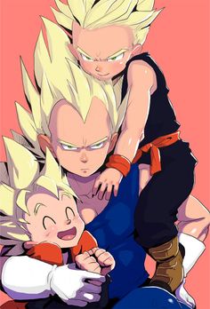 Fanfic / Fanfiction Vegeta encontra_se com goten e trunks no planeta surpremo - O Treinamento de Vegeta Goten e Trunks