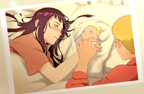 NaruHina Brasil - Boa tarde! Borutinho de berço hoje. 😚❤ E aniversário do  Boruto só me lembra essa arte lindíssima da Pierrot, de sua época como bebê  junto aos pais. Arte que