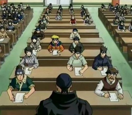 Fanfic / Fanfiction Naruto na Escola de Konoha - O teste para o Exame