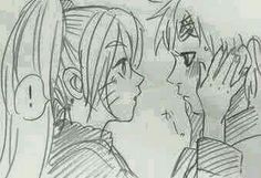 Fanfic / Fanfiction Um novo amor Naruko e Gaara. - O primeiro beijo