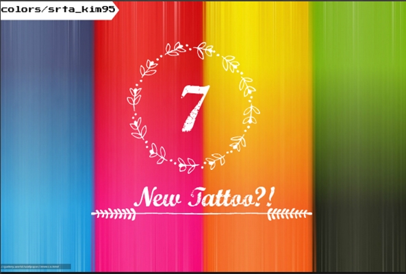 Fanfic / Fanfiction Colors (imagine kim taehyung) - New Tattoo?!