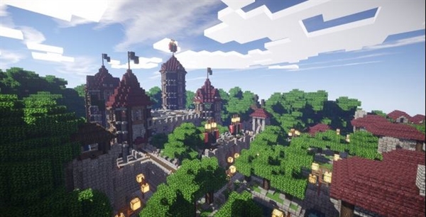 Minecraft I Como Construir Uma Casa Medieval 1 [MUNDO QUADRADO