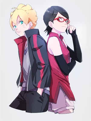 Boruto E Sadara 1 para colorir