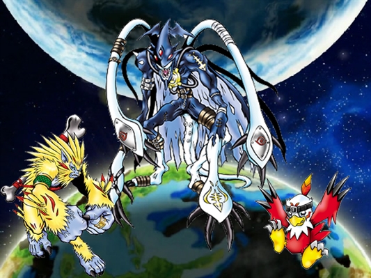 História Digimon: Two Digital Worlds - Sacrifício e União