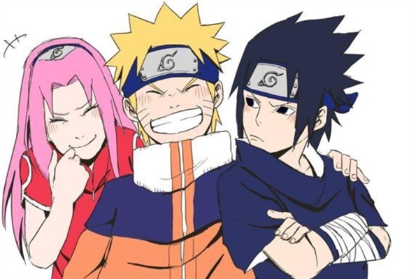 Desenhando um pouco naruto sasuke sakura e kakashi espero que gostem  #art#fanart#naruto