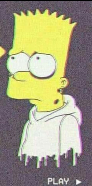 Bart simpson triste