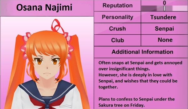 Osana Najimi, Yandere Simulator