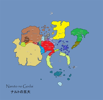 Conheça o Mapa Expandido do Mundo de Naruto