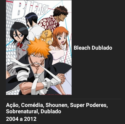 História Os 20 Animes que você não vai se arrepender de assistir - Bleach  Dublado - História escrita por Luken1237 - Spirit Fanfics e Histórias