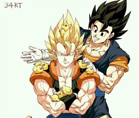 E se Gogeta nacee nascesse lugar com goku e vegito nascesse no lugar do  vegeta_fanfic parte #1