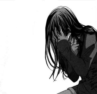 depressão, tristeza, dor. menina triste do anime chorando. 3321875