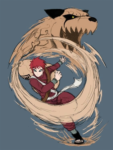 Gaara❤ Escreveu amor em sua testa sem saber o significado. (Quinto  kazekage)