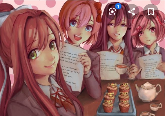 Monika aproveitando o dia com sua namorada (sayori)