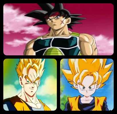 Bardock, Goku, Gohan, Goten  Filmes de anime, Dragões, Anime