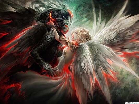 Anjo e demonio - Somos o que somos. Anjos e demônios. No fundo