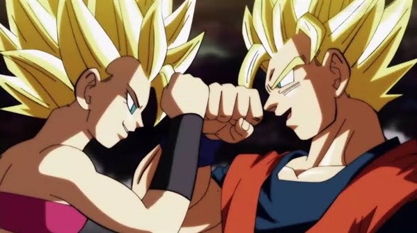 História Goku e Caulifla. Amor infinito. (REMAKE) - O novo nível de  Caulifla. - História escrita por JakeThompson - Spirit Fanfics e Histórias