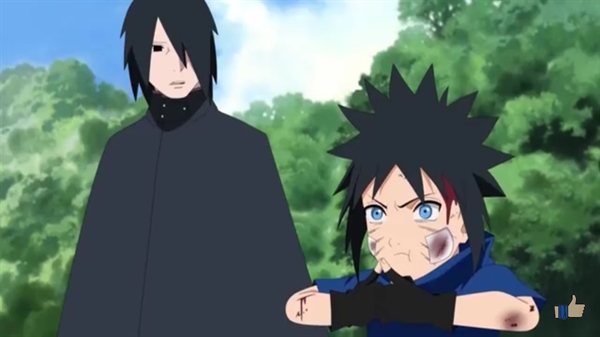 CapCut_como seria o boruto e a filha do sasuke se tem um filho