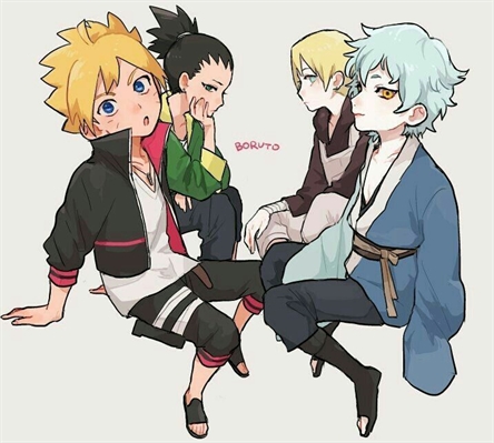 Boruto, Mitsuki, Inojin and Shikadai