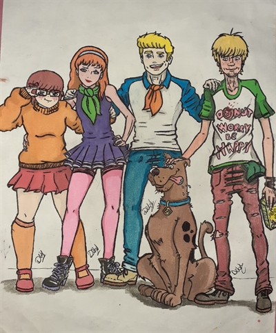 Se os personagens de Scooby-Doo fossem crianças, Velma ficaria