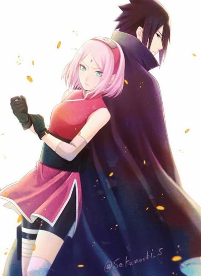 Sakura e Sasuke vendo as estrelas juntos 🌠