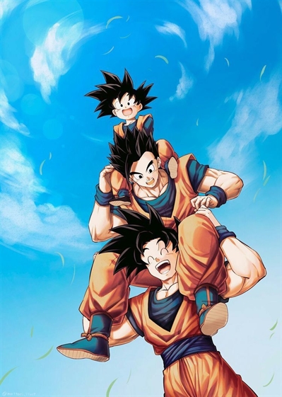 O dia em que Goku volta a Terra e conhece seu filho Goten 😄#goku