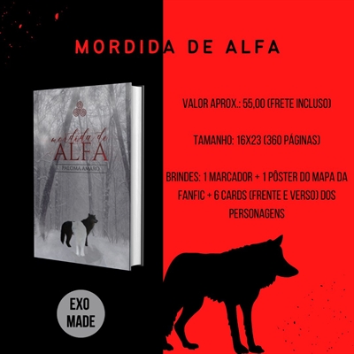 Fanfic / Fanfiction Mordida de Alfa - Livro Físico