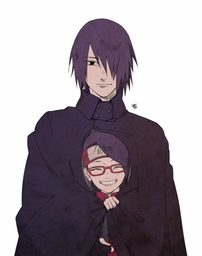 SASUKE E SARADA MOMENTO DE PAI E FILHA