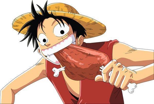 Quase todo dia o Luffy comendo algum prato diferente