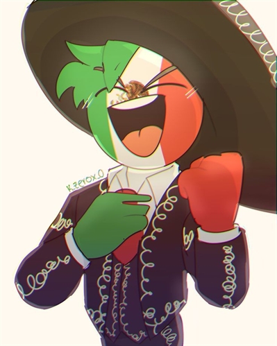 brasil x mexico countryhumans