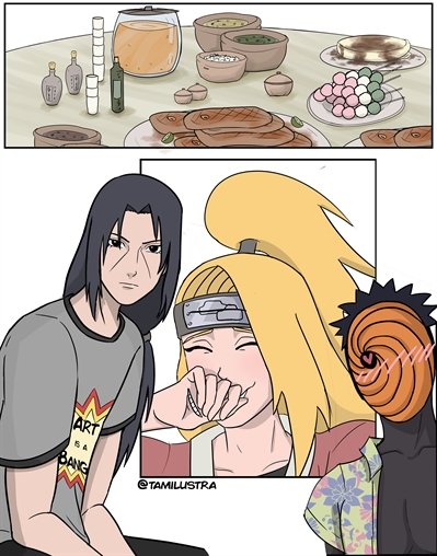 Fanfic / Fanfiction A vida de Deidara - Akatsuki: Confraternização da firma - Itadei