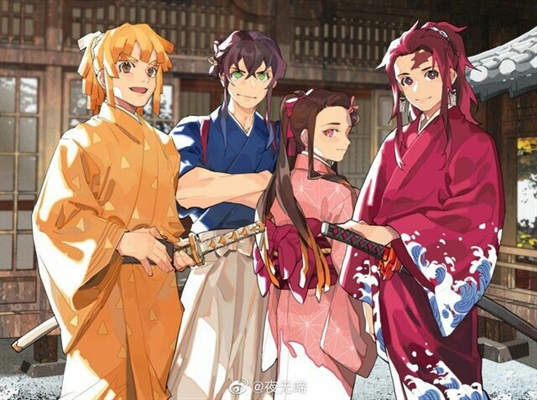 História A Oni (leitora x Kimetsu no Yaiba) (reescrevendo) - Tanjiro ,  zenitsu , inosuke - História escrita por Gi_of0 - Spirit Fanfics e Histórias