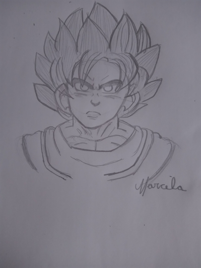 Como Desenhar Goku ssj Blue 3D - How to draw Goku ssj Blue 3D 