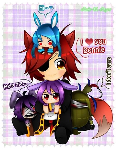 História Bonnie x foxy - Extra: os mini bonnies - História escrita por ...