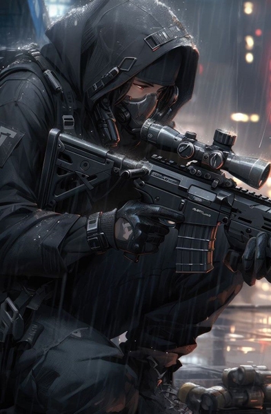 Fanfic / Fanfiction Minha oficina de personagens mental - Black, o atirador