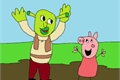 História: Shrek e Peppa uma hist&#243;ria de amor chocante