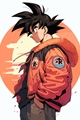 O saiyajin e a mulher de cabelo carmesim