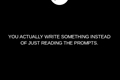 História: Writting prompts