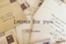 Fanfic / Fanfiction Letters for you