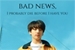 Fanfic / Fanfiction Bad news, I probably die before I have you (jikook)
