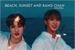 Fanfic / Fanfiction Beach, sunset and Bang Chan