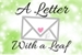 Fanfic / Fanfiction A Letter With a Leaf