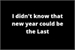 Fanfic / Fanfiction I didn't know that new year could be the last.