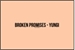 Fanfic / Fanfiction Broken Promises - Yungi.